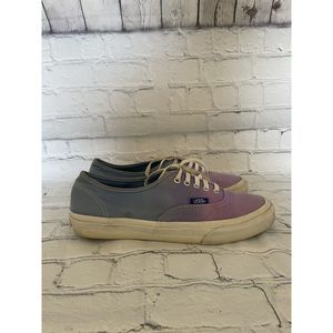 Vans Authentic Purple Blue Ombre Canvas Sneakers Men's 7 Women's 8.5